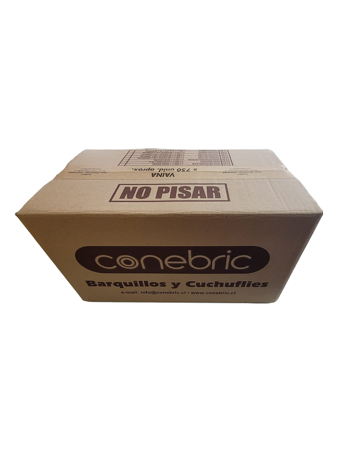 Vainas de Cuchuflí para Rellenar 750 unidades Conebric 2