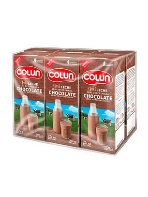 6 Leches Colun Semi Descremada Chocolate 200 Ml