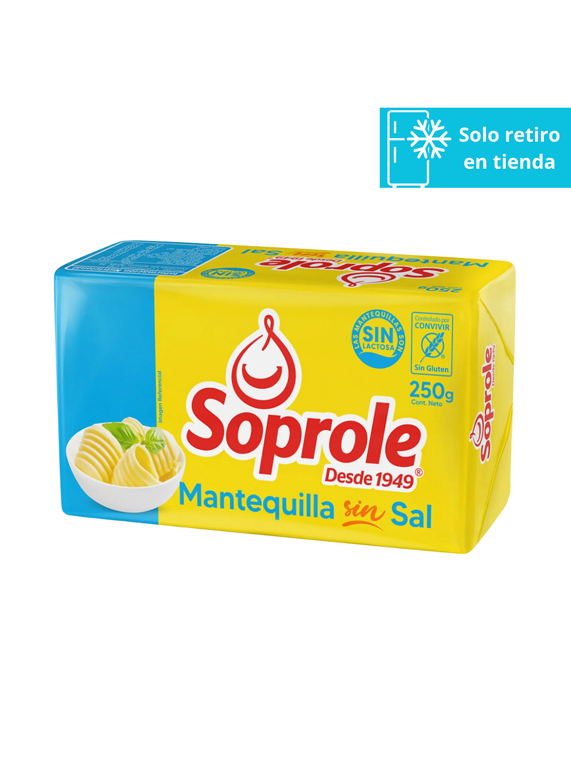 Mantequilla Sin Sal Soprole 250 Grs 1
