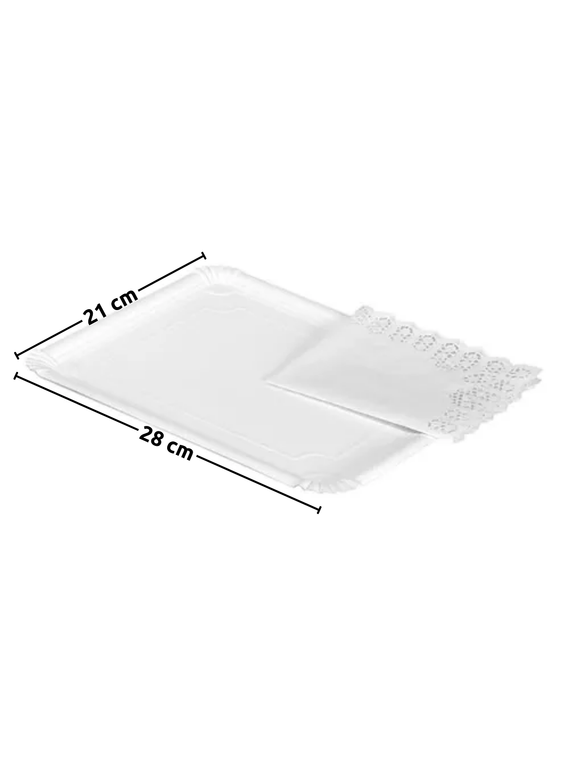 Bandeja N°10 21x28 cm y Blonda Rectangular N°10 34x27 cm 2