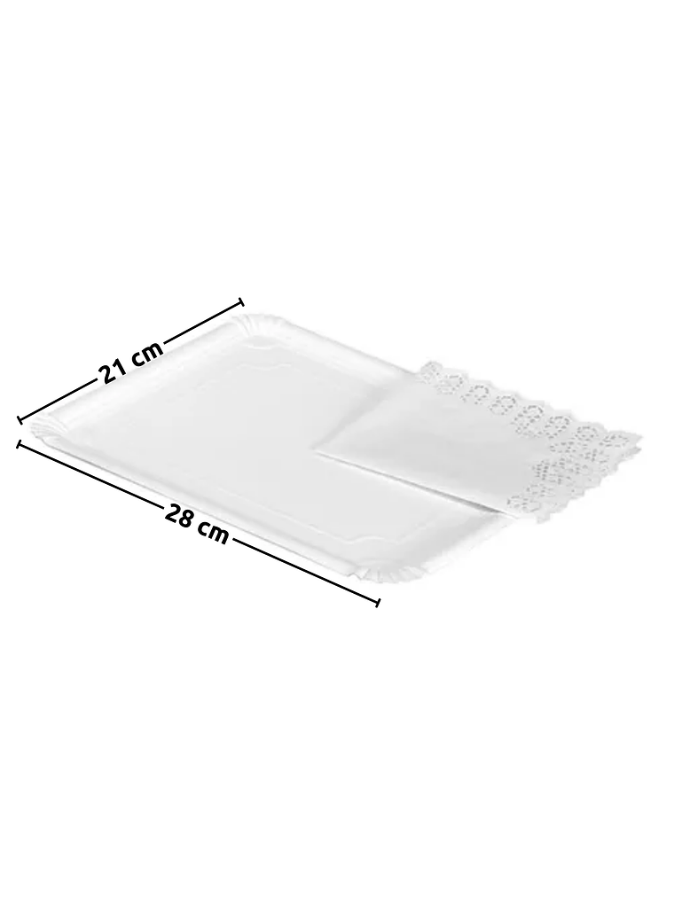 Bandeja N°10 21x28 cm y Blonda Rectangular N°10 34x27 cm 2