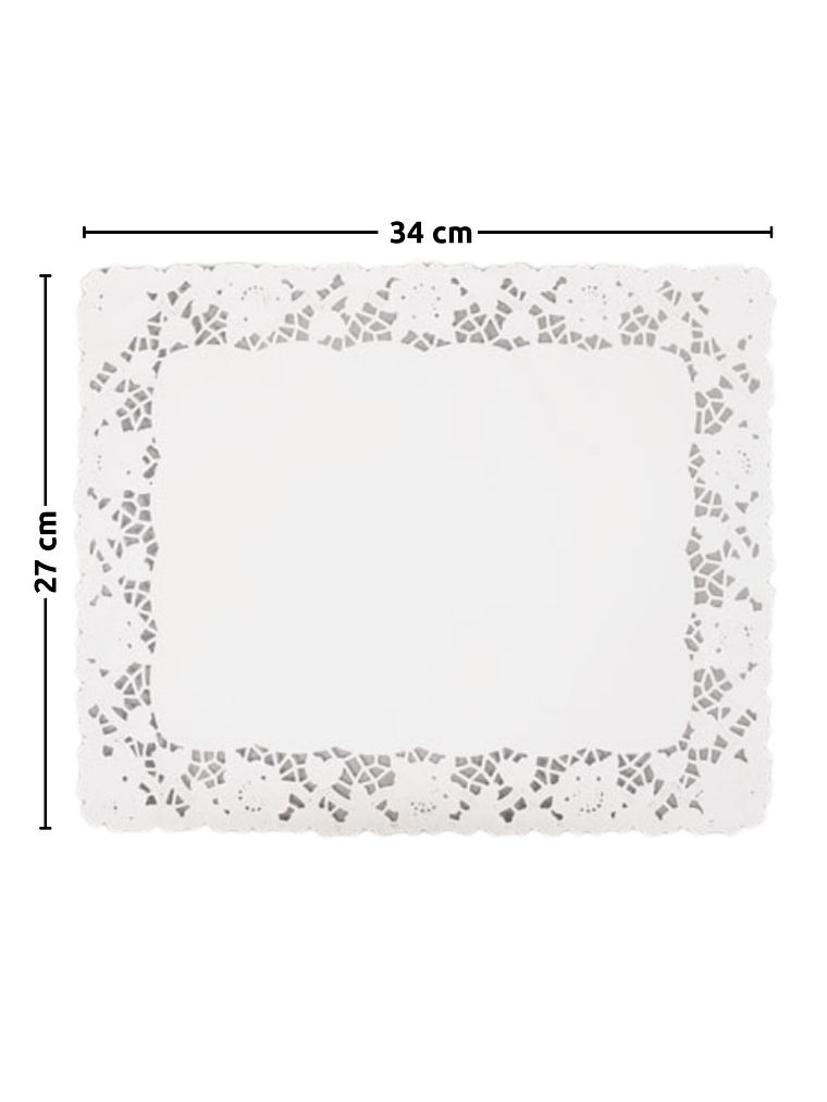 Bandeja N°10 21x28 cm y Blonda Rectangular N°10 34x27 cm 3