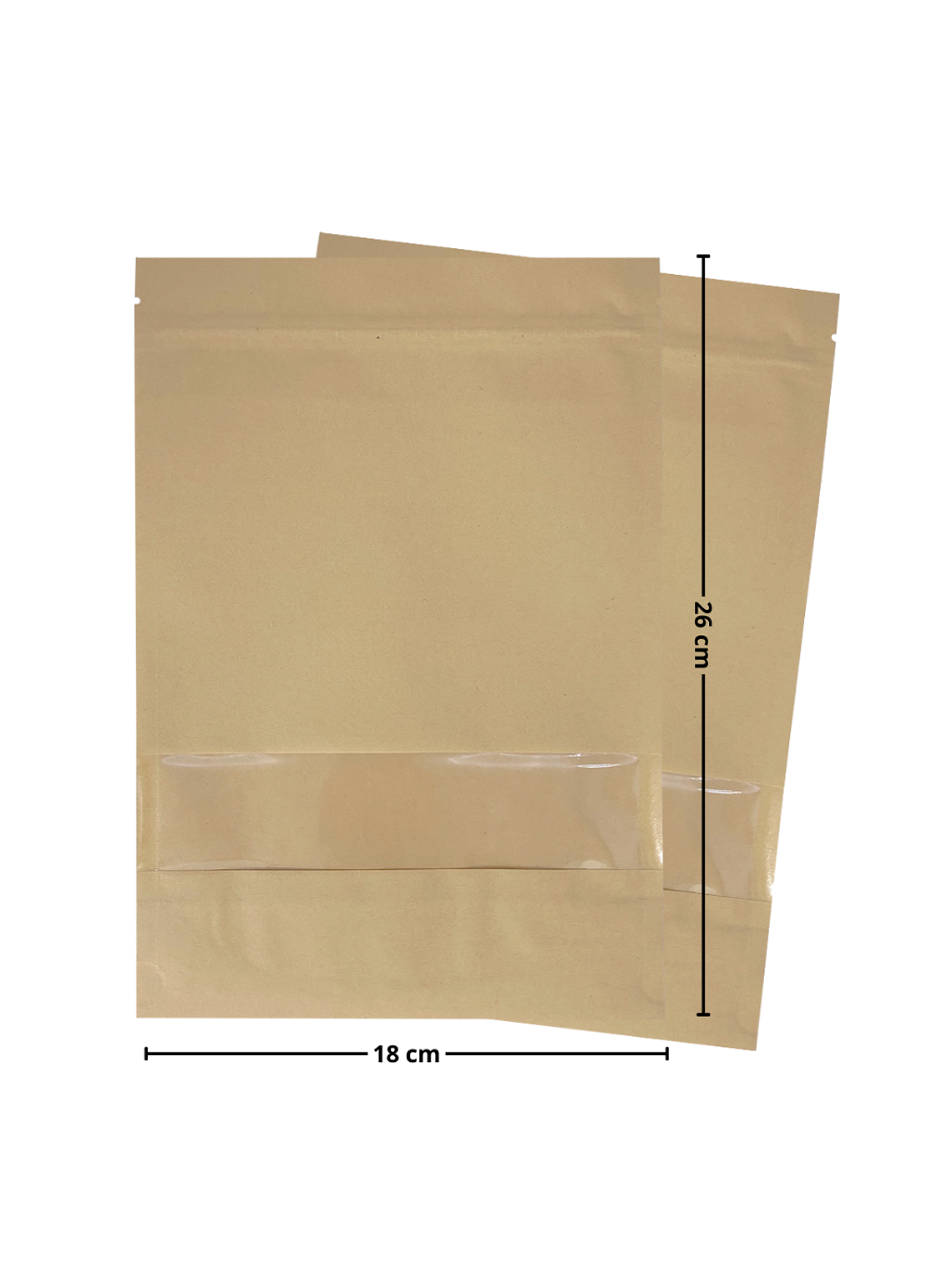 Envase Bolsa Doypack Kraft con Ventana 4