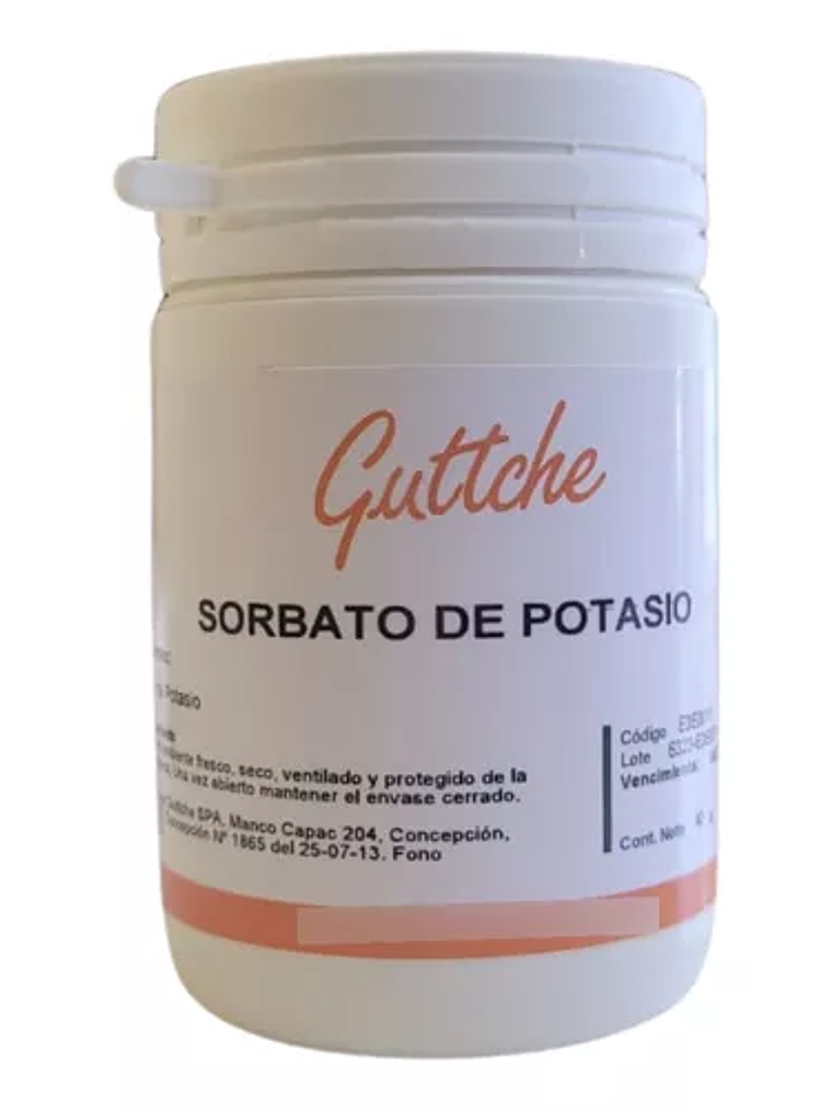 Sorbato De Potasio Guttche Conservante 40 Grs 1