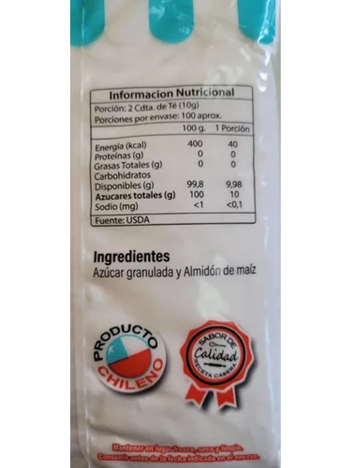 Azúcar Flor Extra Fina Abuela María 800 Grs 4