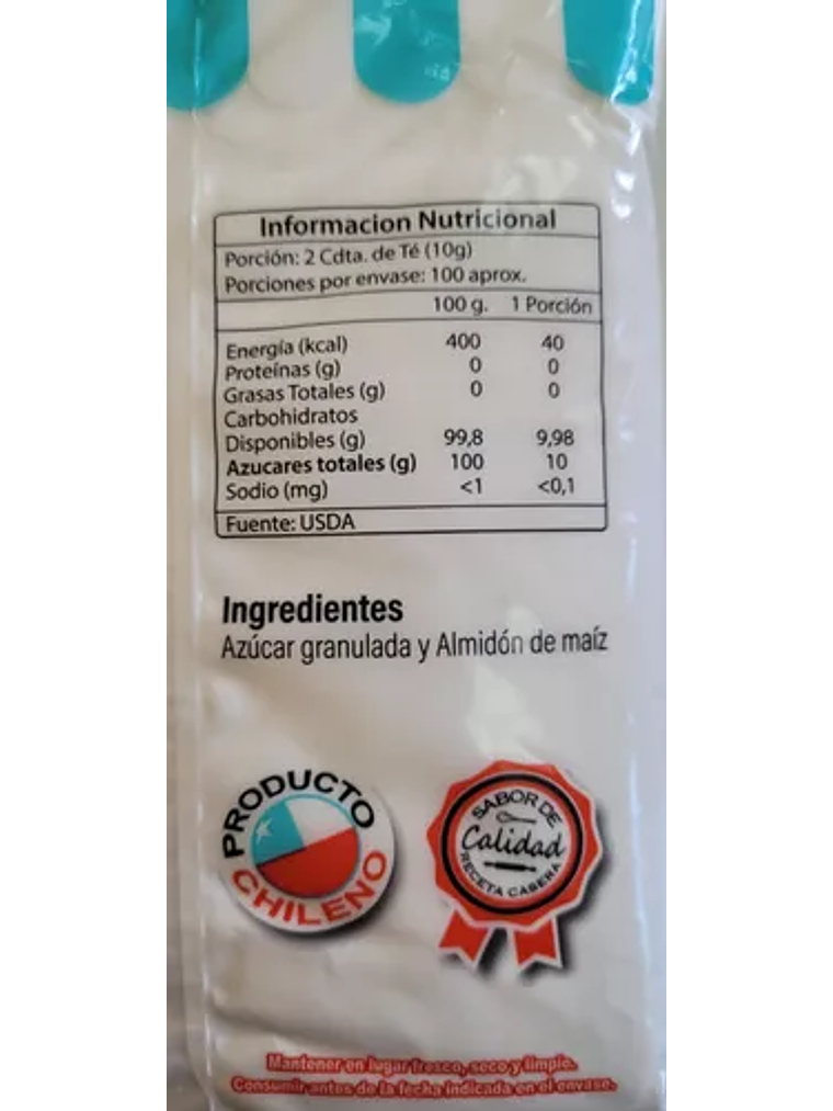 Azúcar Flor Extra Fina Abuela María 800 Grs 4