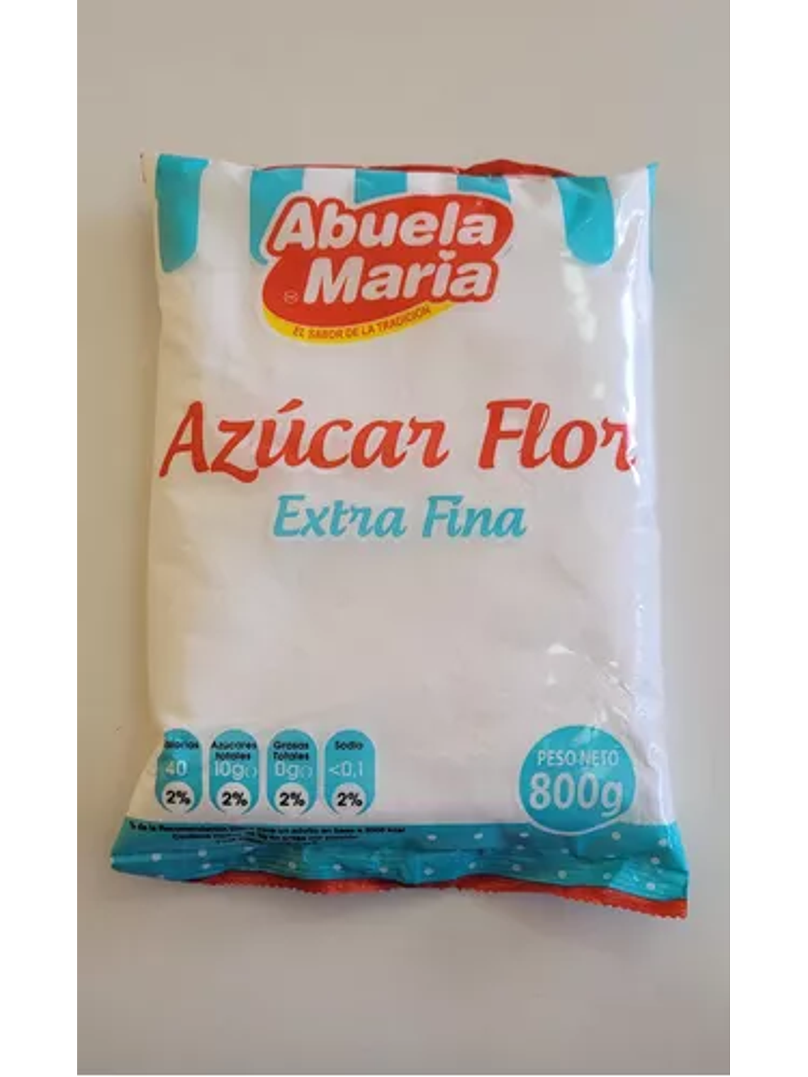 Azúcar Flor Extra Fina Abuela María 800 Grs 2
