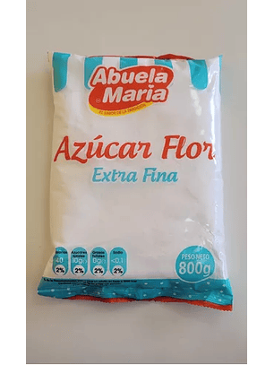Azúcar Flor Extra Fina Abuela María 800 Grs