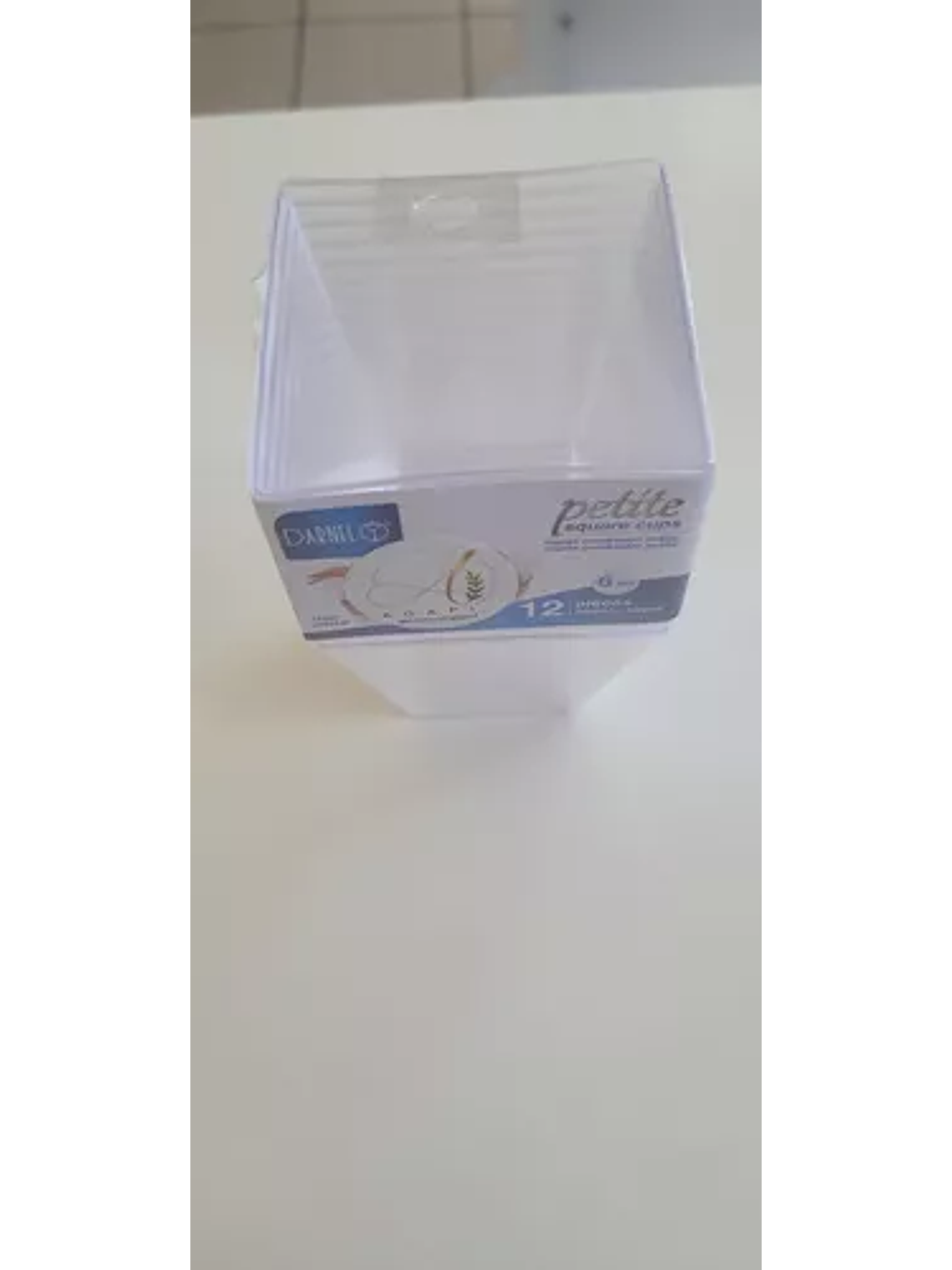 Copa Cuadrada Para Postres 6oz (180 Ml) X 12 Unidades 3