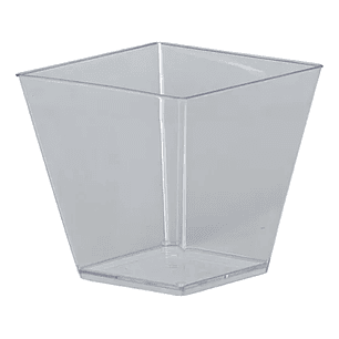 Copa Cuadrada Para Postres 6oz (180 Ml) X 12 Unidades
