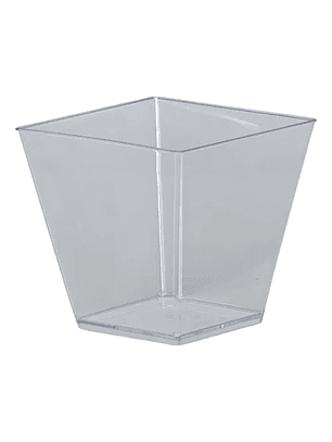 Copa Cuadrada Para Postres 6oz (180 Ml) X 12 Unidades