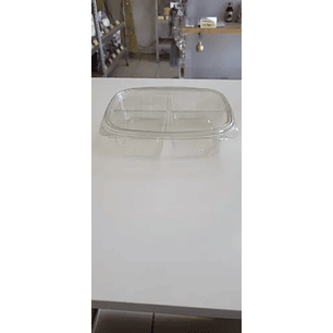 Contenedor De Comida Desechable 4 Divisiones 24oz 10 Uni