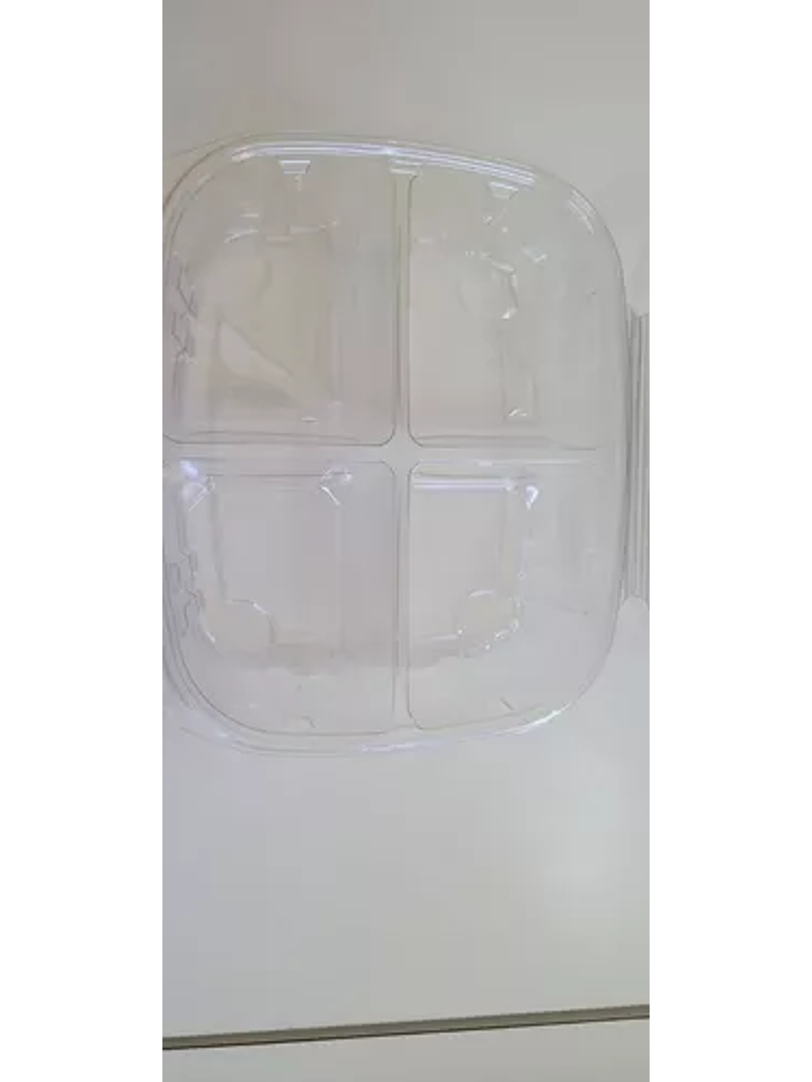 Contenedor de Comida Desechable 4 Divisiones Transparente 24 oz x50 4