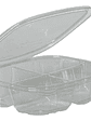 Contenedor de Comida Desechable 4 Divisiones Transparente 24 oz x50 - Miniatura 1