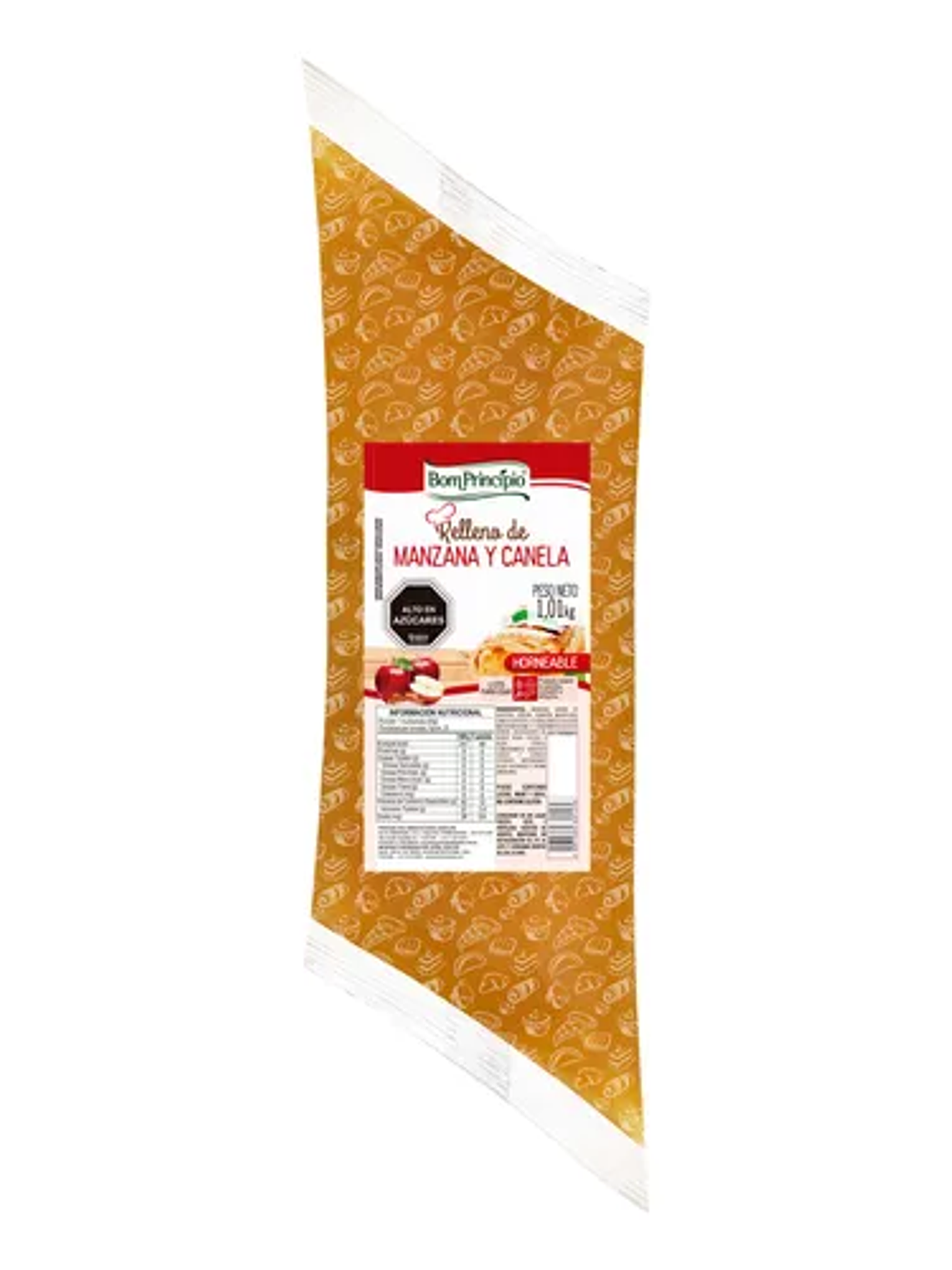 Relleno De Manzana Con Canela Bom Principio 1.01kg 1