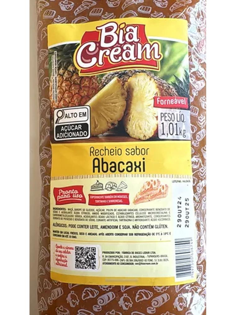 Relleno De Piña Bom Principio 1.01kg 2