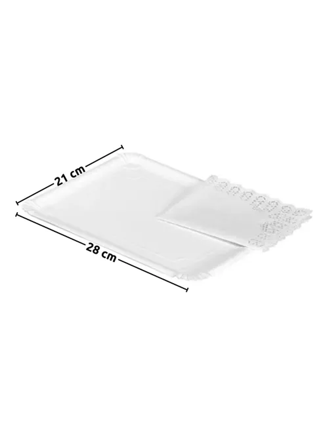 Bandeja Cartón Canape 21x28 Cm Rectangular N°10 X100un 2