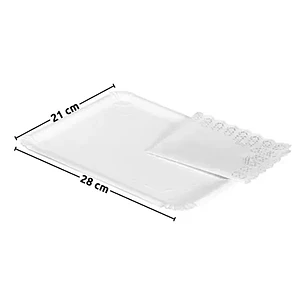 Bandeja Cartón Canape 21x28 Cm Rectangular N°10 X100un