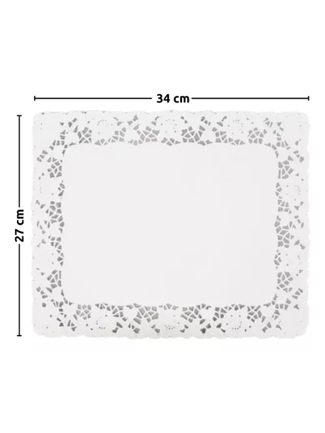 Blonda Para Bandeja 34x27 Cm Rectangular N°10 X100un 2