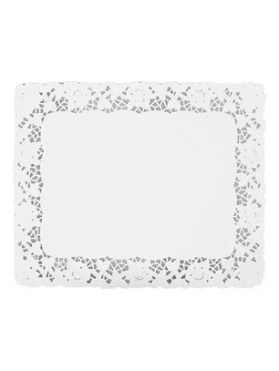 Blonda Para Bandeja 34x27 Cm Rectangular N°10 X100un