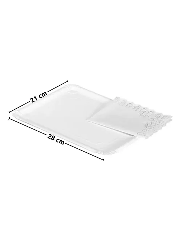 Bandeja 21x28 cm y Blonda 34x27 N°10 x100 unidades 1