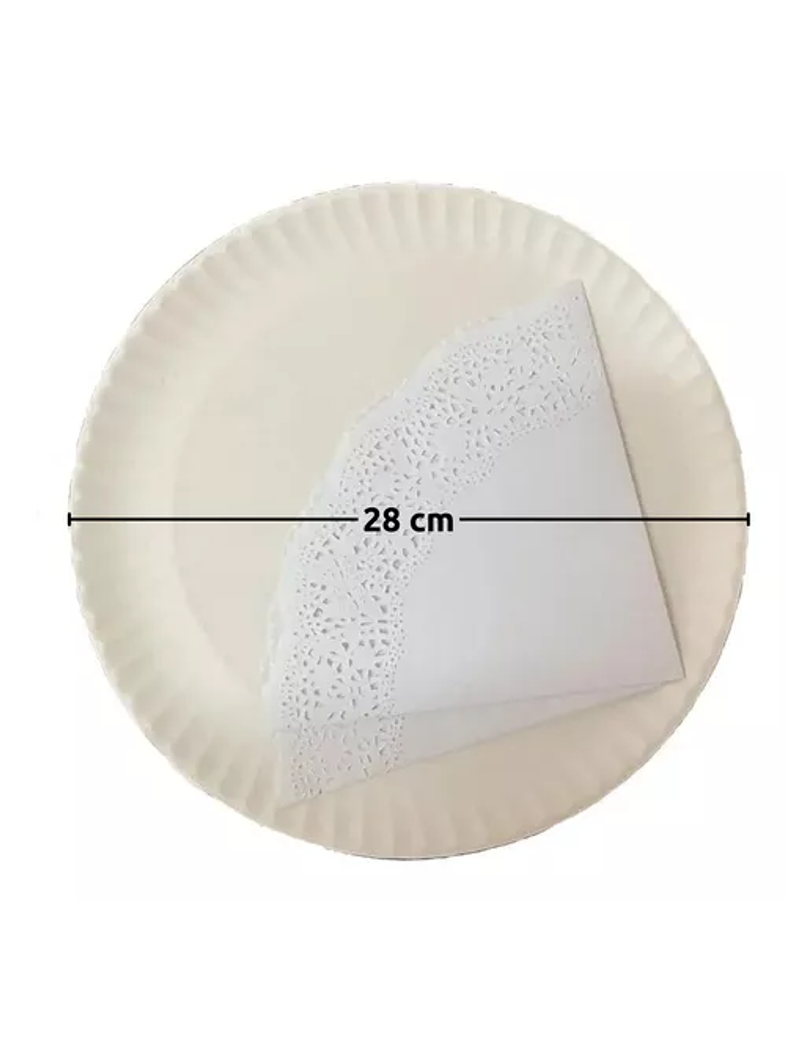 Bandeja N°5 Y Blonda Redonda N°16 10 Unidades (28 Y 33 Cm) 2