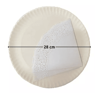 Bandeja N°5 Y Blonda Redonda N°16 10 Unidades (28 Y 33 Cm)