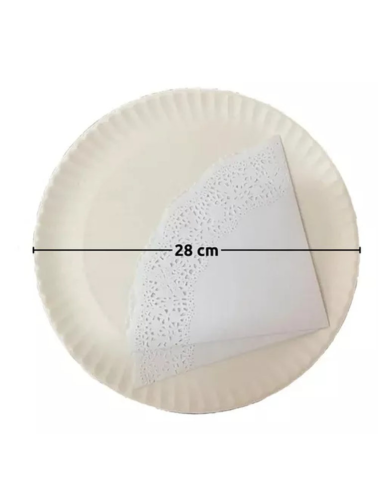 Bandeja N°5 Y Blonda Redonda N°16 10 Unidades (28 Y 33 Cm) 2