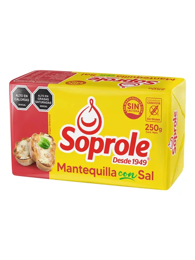 Mantequilla Con Sal Soprole 250 Grs 1