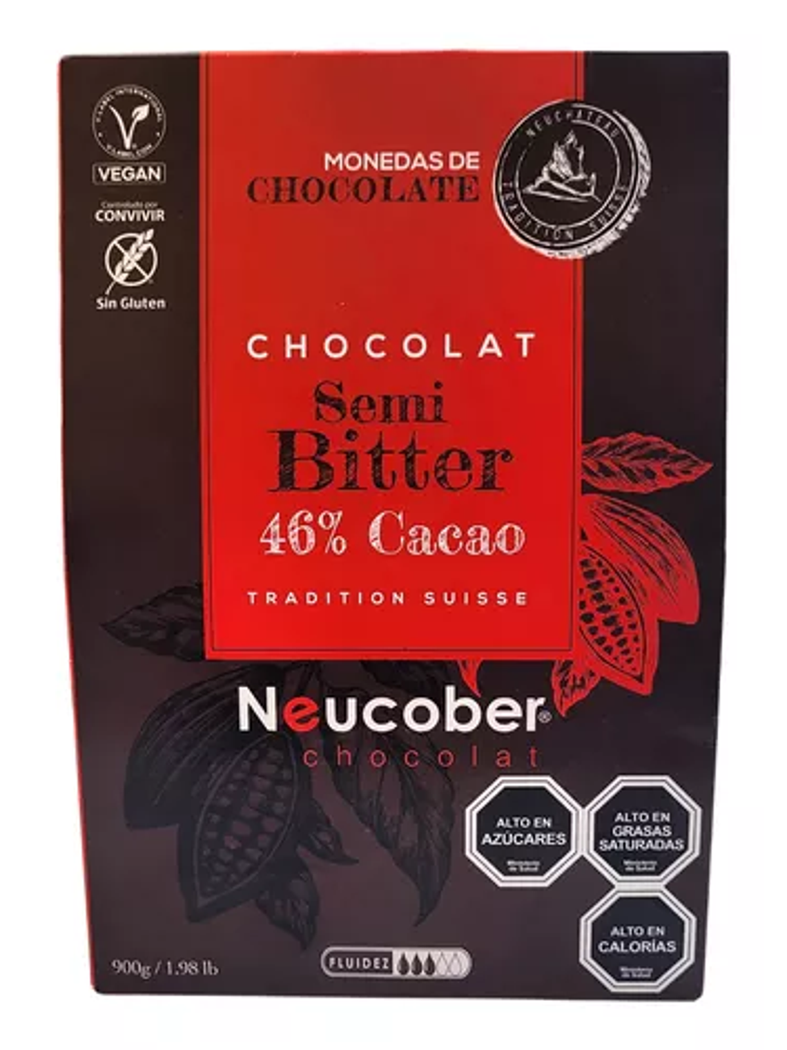 Chocolate Bitter 46% Cacao Neucober 900gr 1