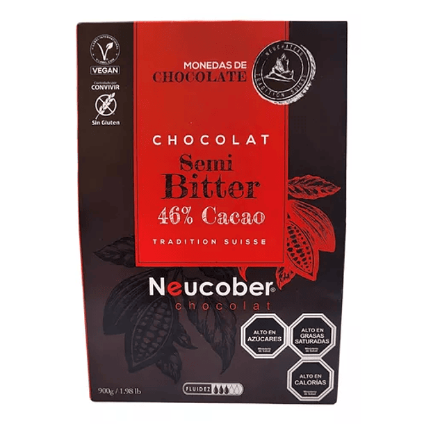 Chocolate Bitter 46% Cacao Neucober 900gr 1