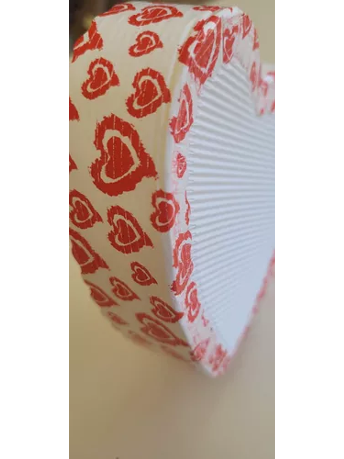 Molde Papel Forma De Corazón 13x13,3x3,5 Cm 10 Unidades 3