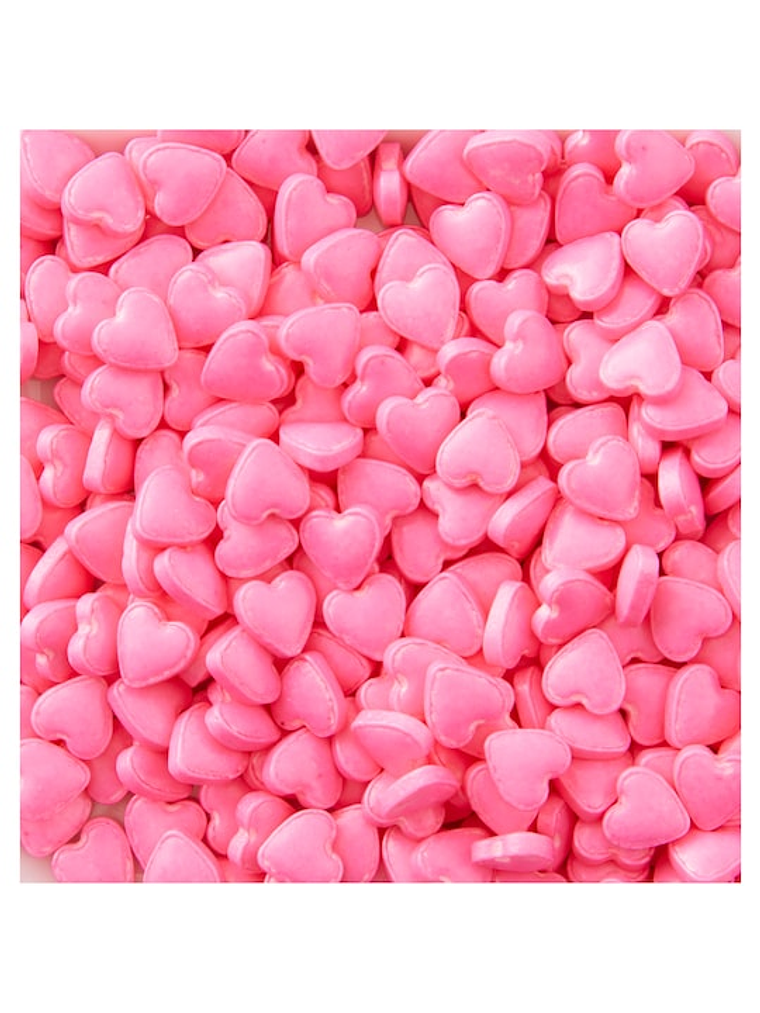 Sprinkles Corazón Grande Rosado 12mm Guttche 100 Grs 1