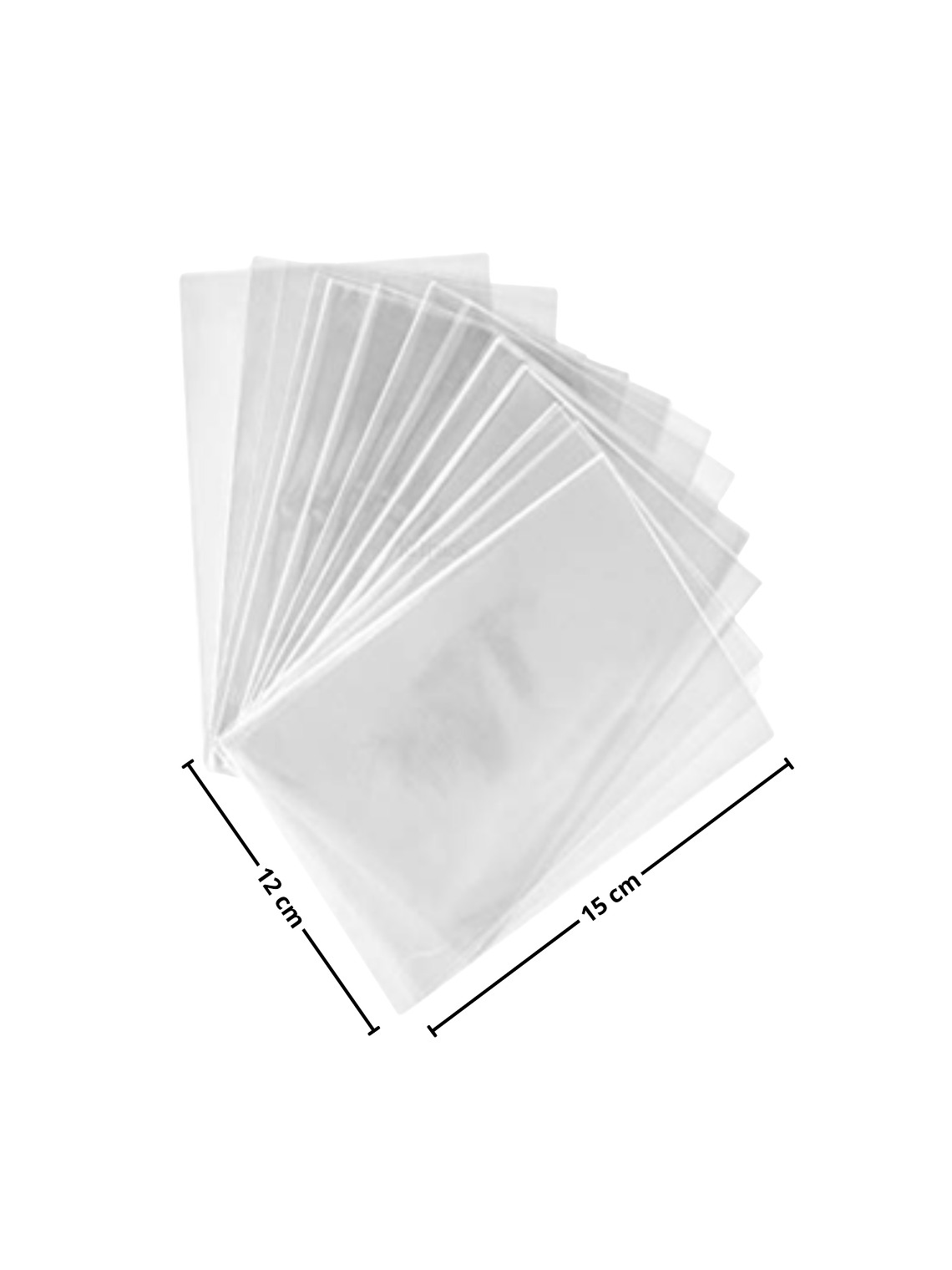 Bolsas Polipropileno celofán 12x15 cm 100 unidades 1
