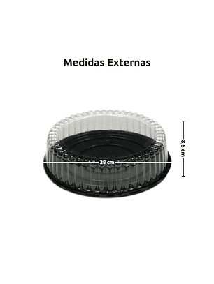 Cúpula Para Torta o Tartaleta Transparente 28x8,5 cm 1025-3