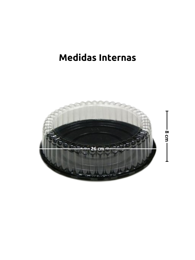 Cúpula Para Torta o Tartaleta Transparente 28x8,5 cm 1025-3 3