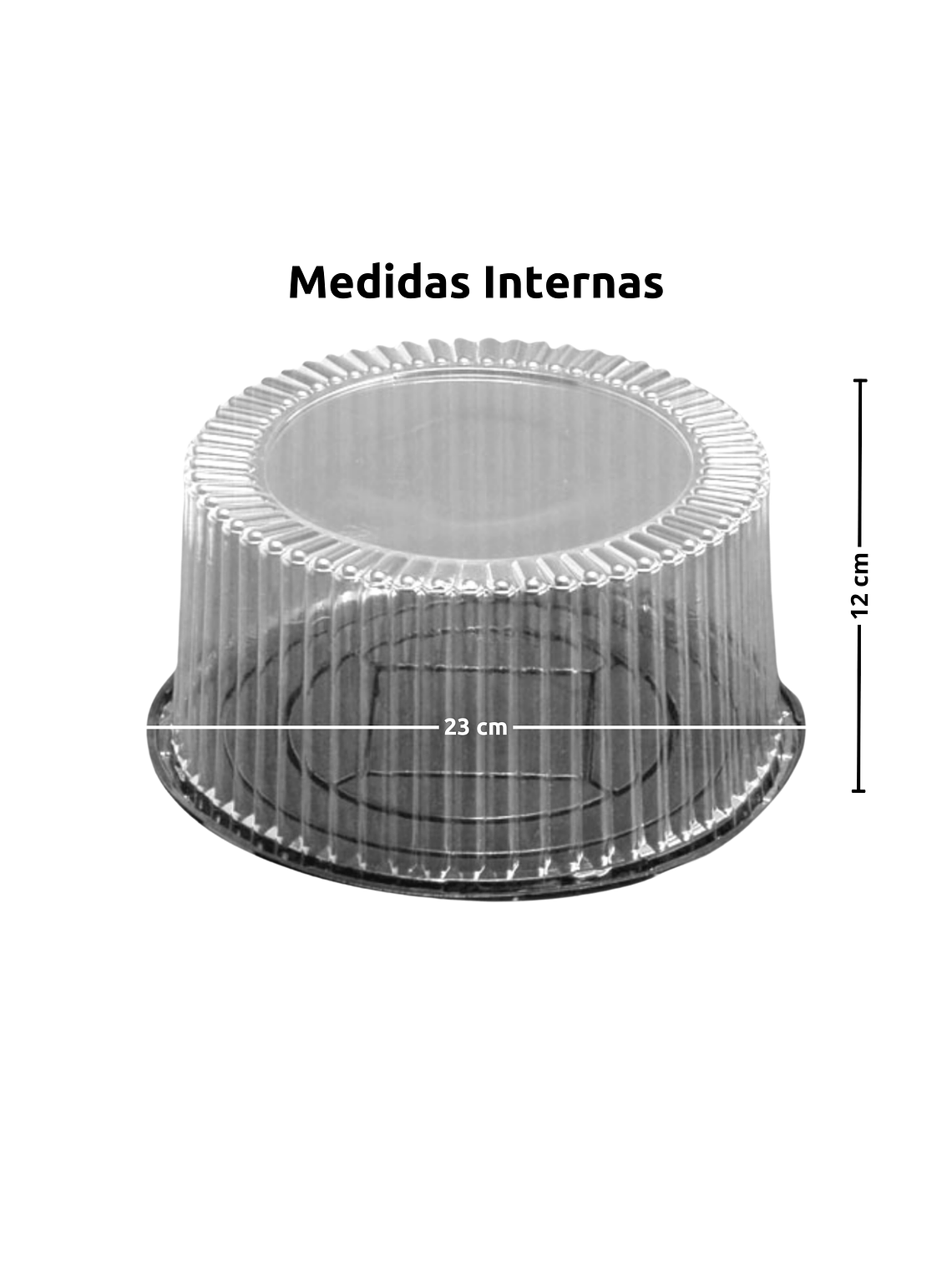 Cúpula Para Torta Transparente 28x12 Cm 280-A 3