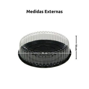 Cúpula o Envase Plástico Para Tartaleta 23x9cm [99-2]