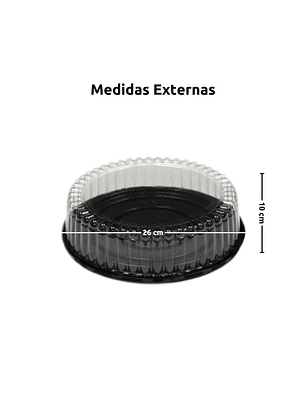 Cúpula Para Torta Transparente 26x10 Cm 99-2