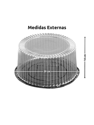 Cúpula Para Torta Transparente 29x14 Cm 1025-5