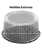 Cúpula Para Torta Transparente 23x12 cm 98-5 - Miniatura 2