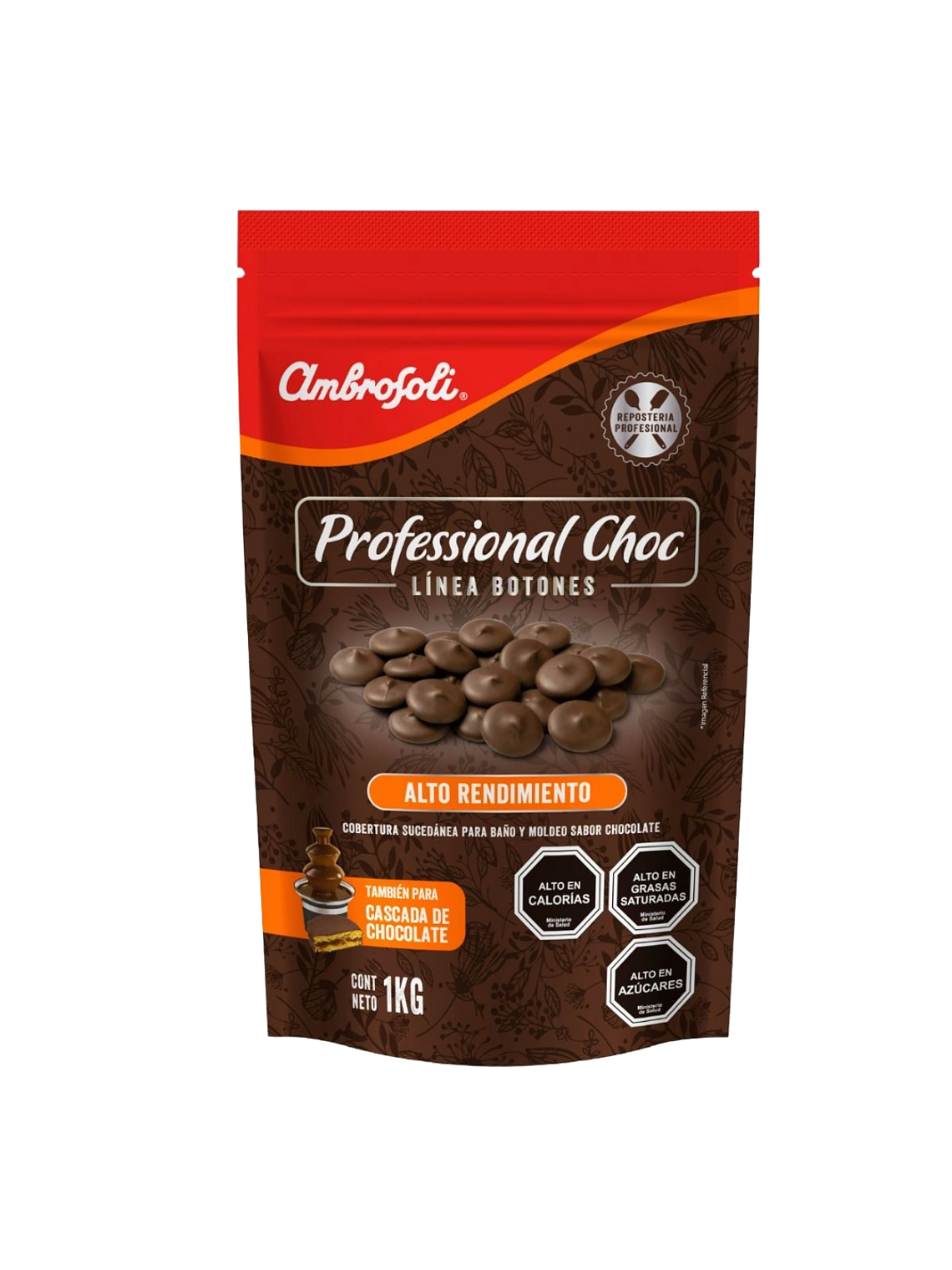 Cobertura Chocolate Ambrosoli Alto Rendimiento (semi Bitter) 1