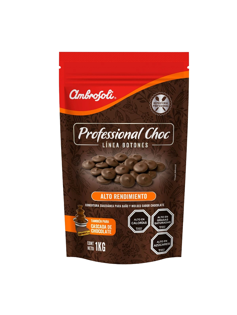 Cobertura Chocolate Ambrosoli Alto Rendimiento (semi Bitter) 1