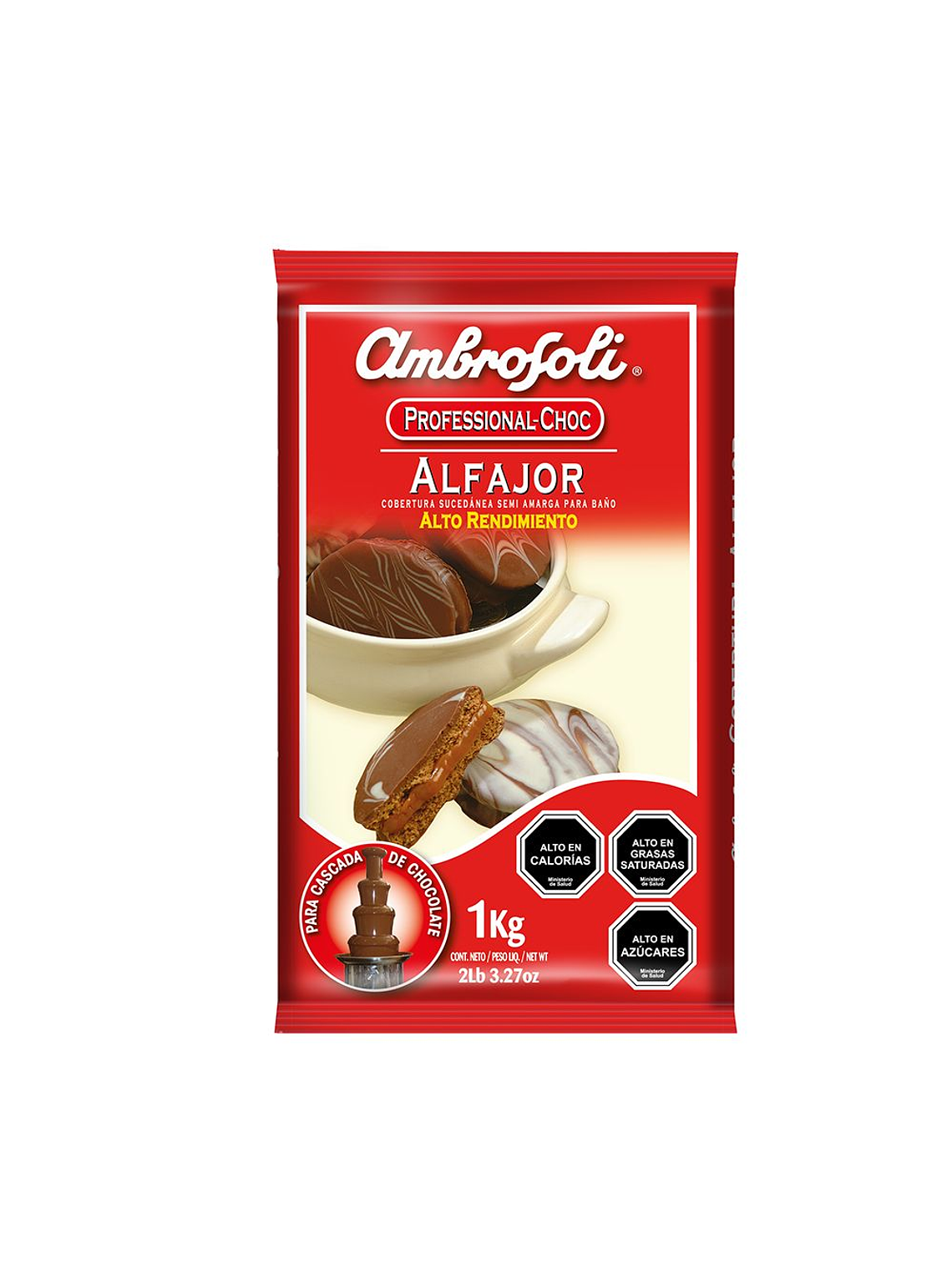 Cobertura Alfajor Ambrosoli En Barra Alto Rendimiento 1 Kg 1