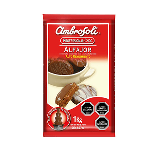 Cobertura Alfajor Ambrosoli En Barra Alto Rendimiento 1 Kg
