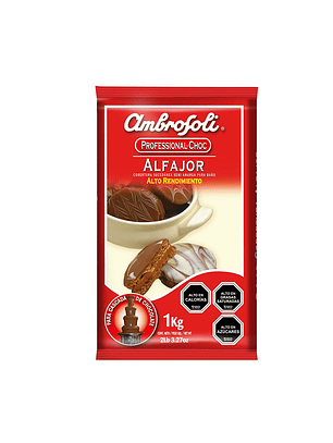Cobertura Alfajor Ambrosoli En Barra Alto Rendimiento 1 Kg