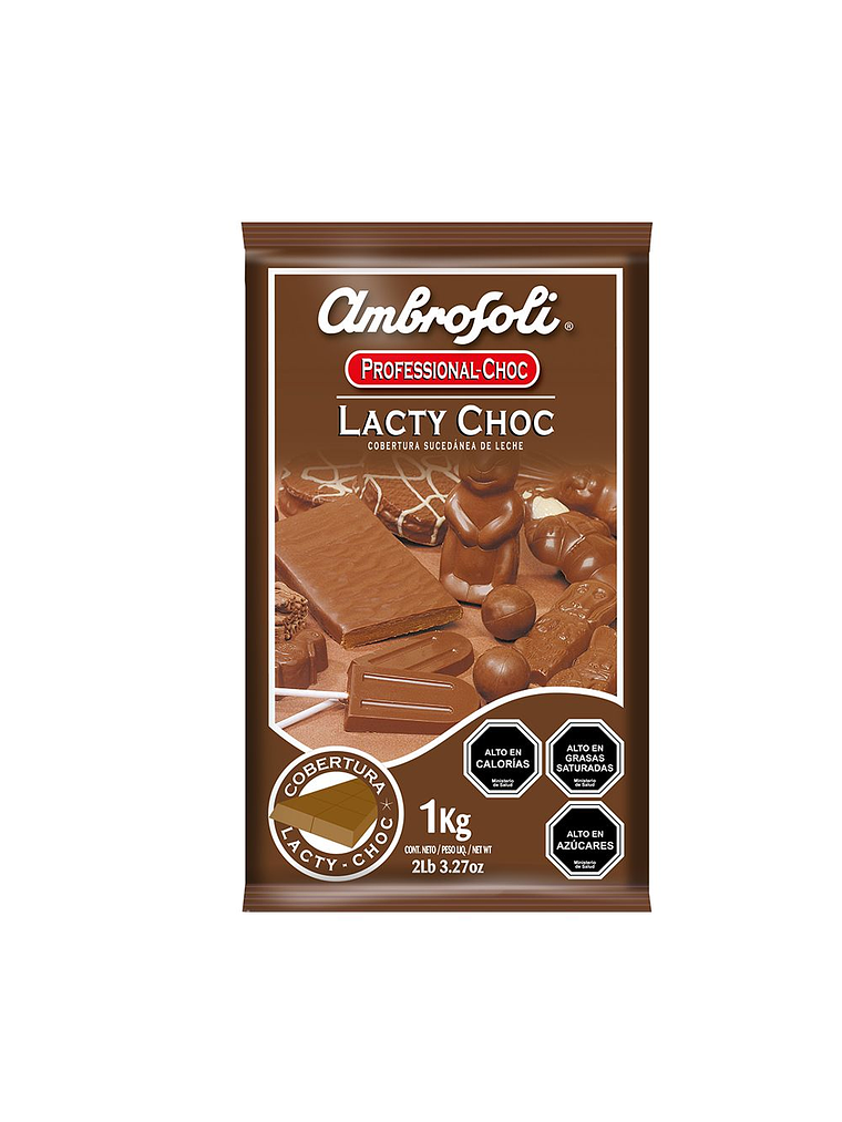 Cobertura De Chocolate Ambrosoli Leche Lacty Choc Barra 1 Kg 1