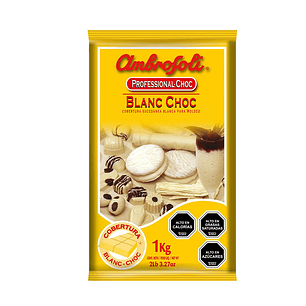 Cobertura De Chocolate Ambrosoli Blanc Choc 1 Kg