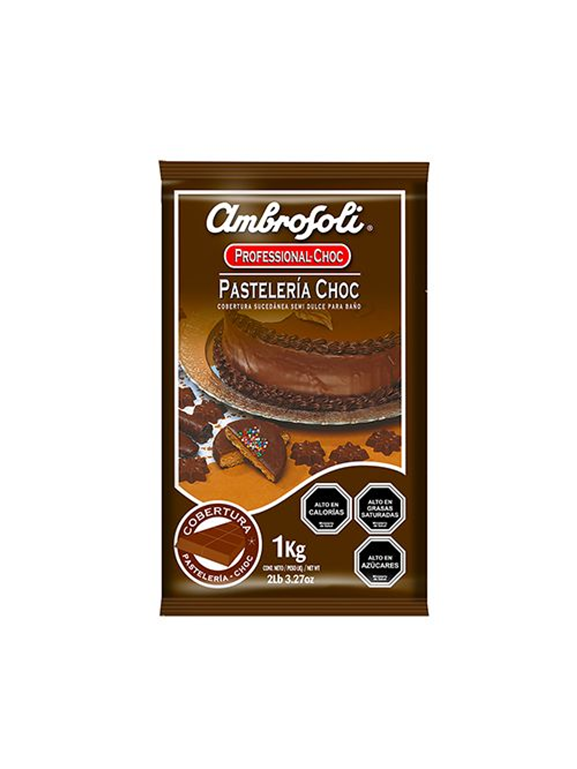 Cobertura De Chocolate Ambrosoli Pasteleria Choc 1 Kg 1
