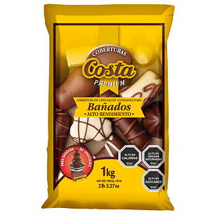 Cobertura De Chocolate Costa Bañados Alto Rendimiento 1 Kg